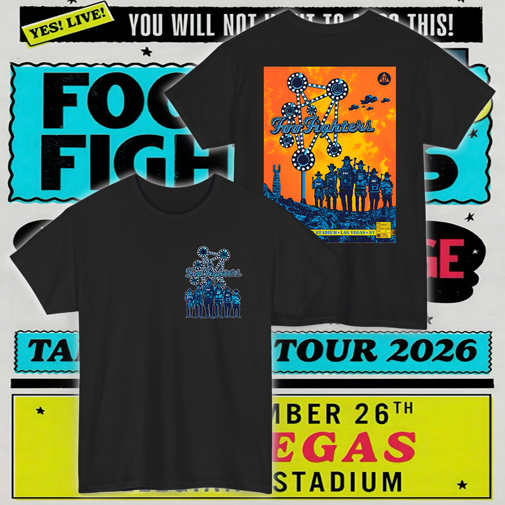 Foo Fighters Las Vegas T-Shirt – Allegiant Stadium September 26, 2026