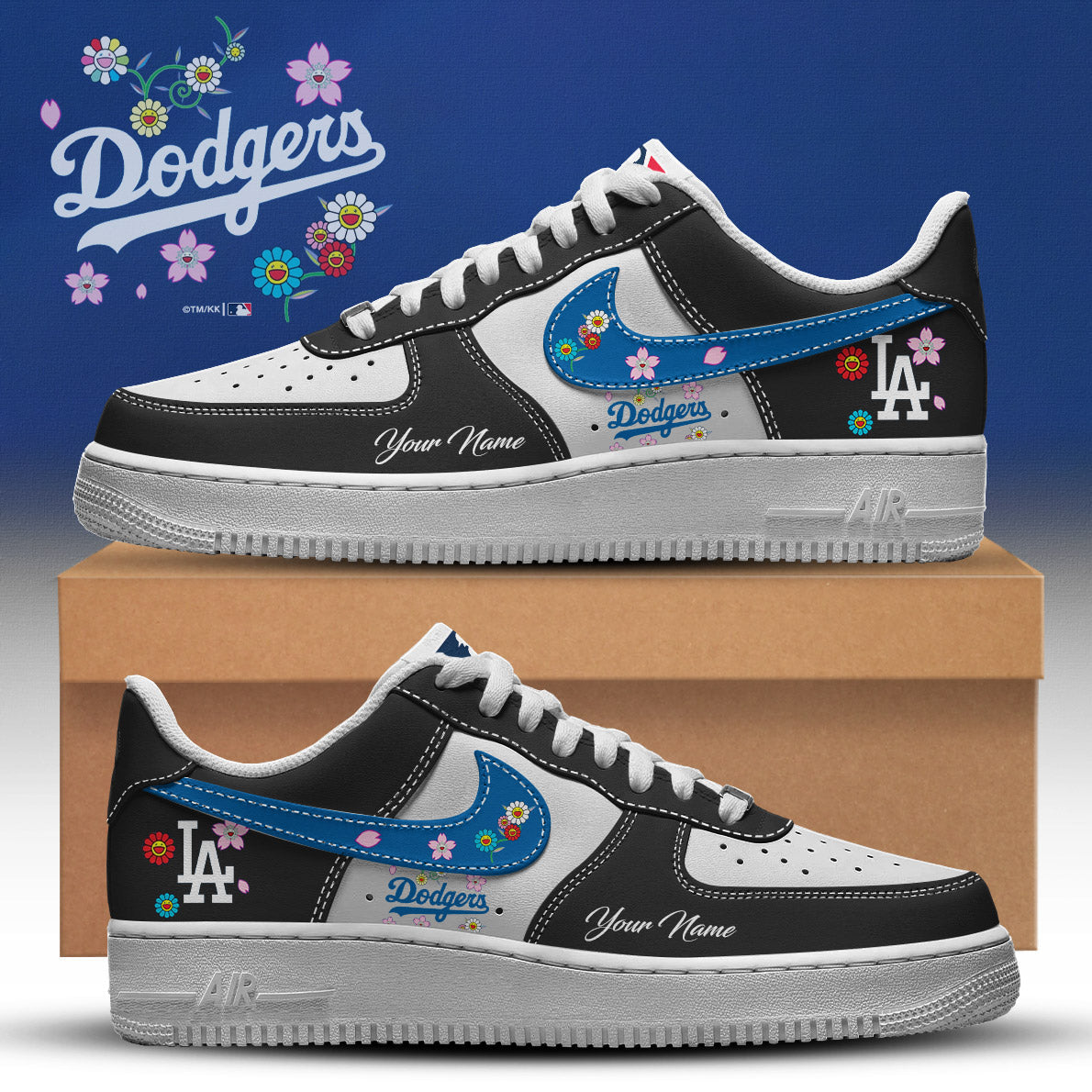 LA Dodgers x Takashi Murakami AF1 Low Top Sneaker 2025 Season