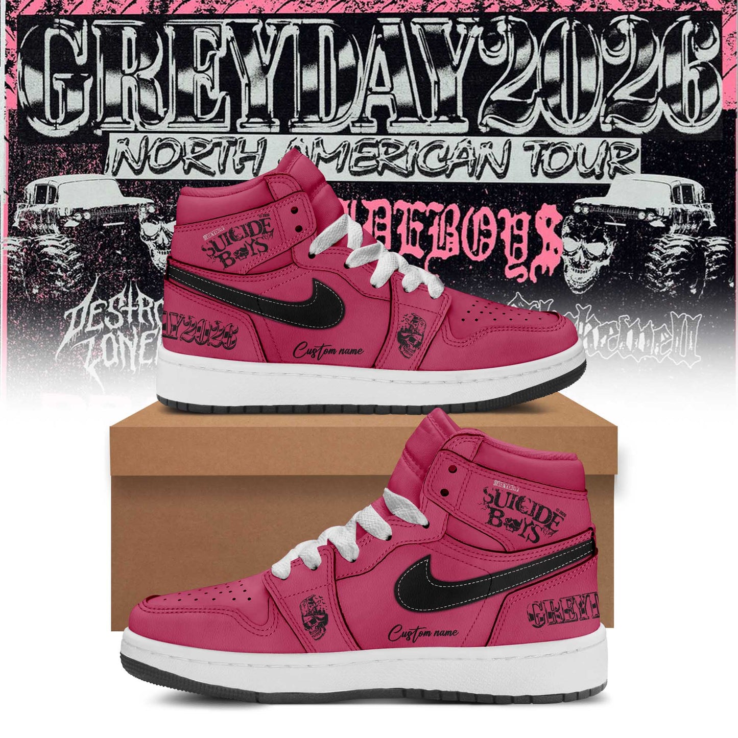Grey Day 2026: Official Custom Kicks for the Suicideboys Faithful