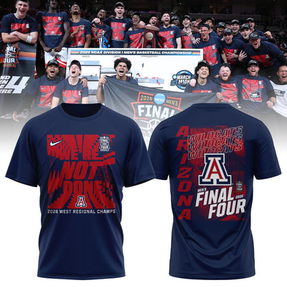 Arizona Men’s Basketball 2026 Final Four Locker Room T-shirt