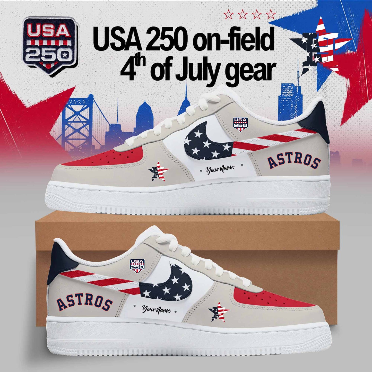 HOUSTON ASTROS: ALTUVE X USA 250 ON-FIELD – 4TH OF JULY SNEAKER COLLECTION