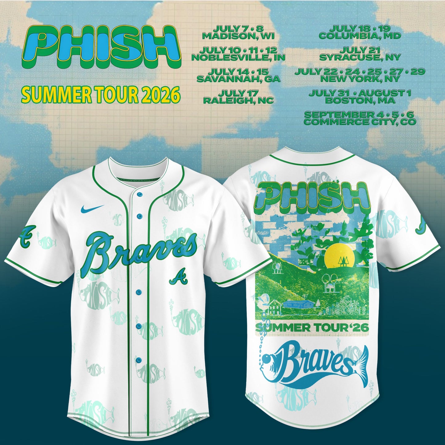 .Baseball x Phish Summer Tour 2026 Limited Jersey