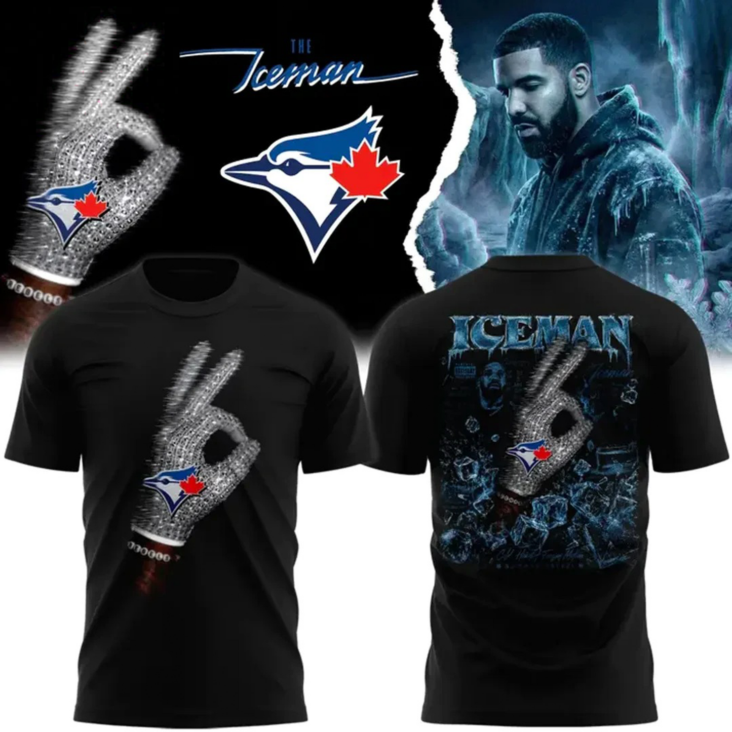 Drake Ice Man x Toronto Blue Jays Limited Edition shirt