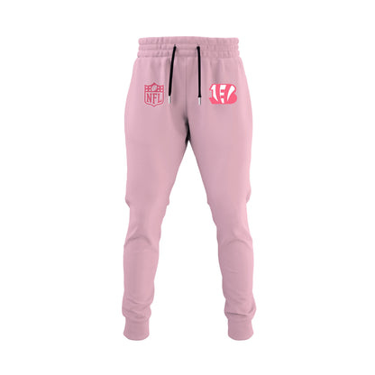 Wear It Pink 2025 - Cincinnati Bengals Breast Cancer Awareness Edition Hoodie