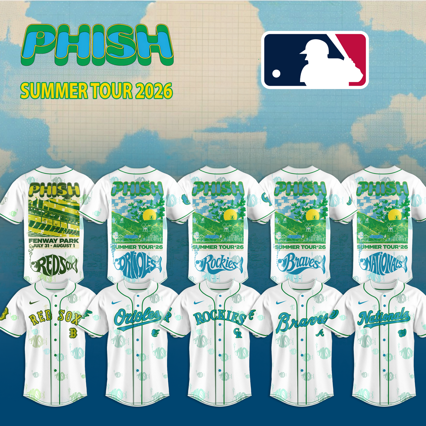 .Baseball x Phish Summer Tour 2026 Limited Jersey