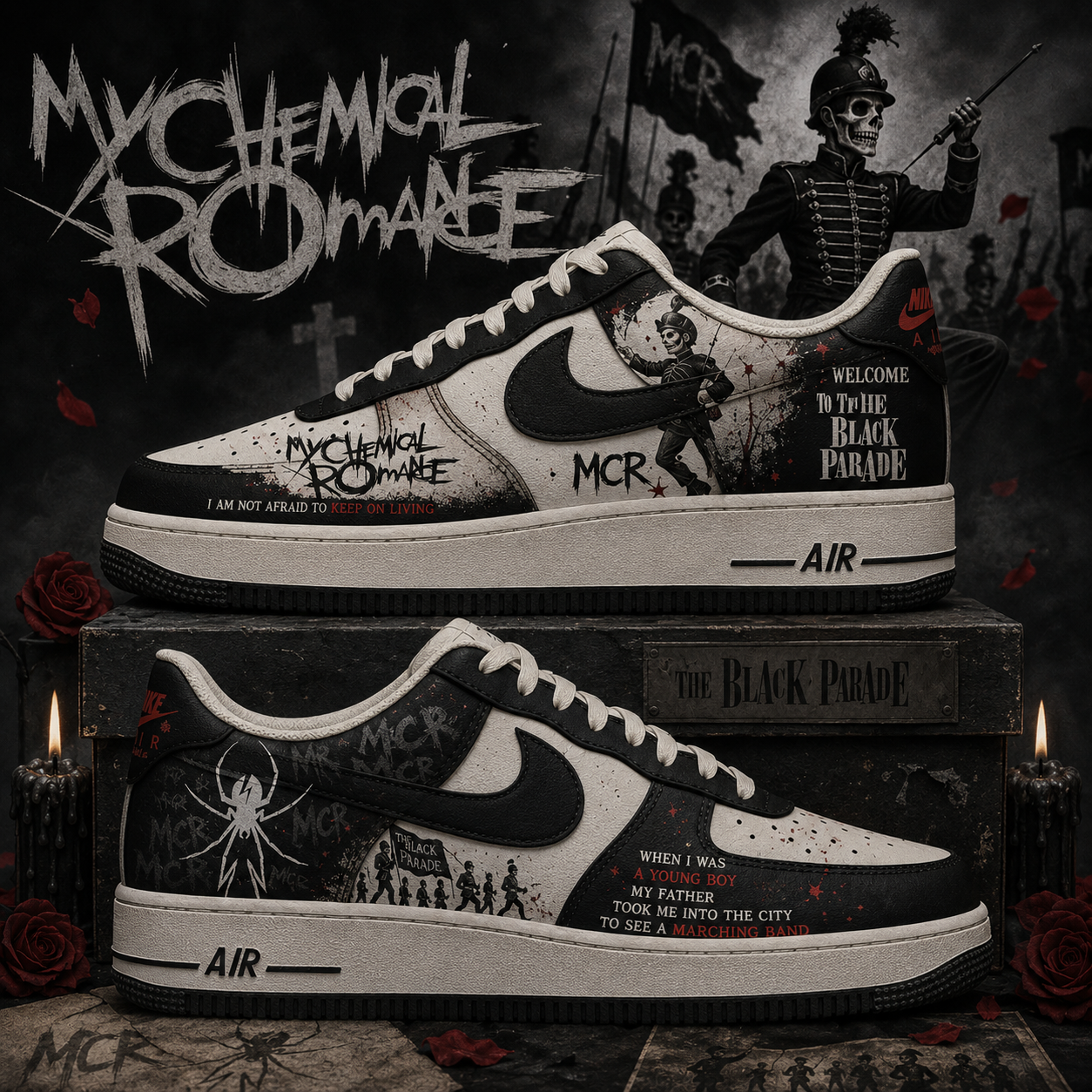 MY CHEMICAL ROMANCE – THE BLACK PARADE 20TH ANNIVERSARY SHOES