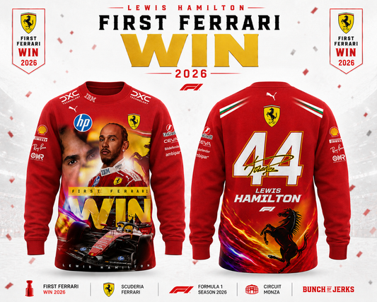 LEWIS HAMILTON – FIRST FERRARI WIN 2026 SWEATER