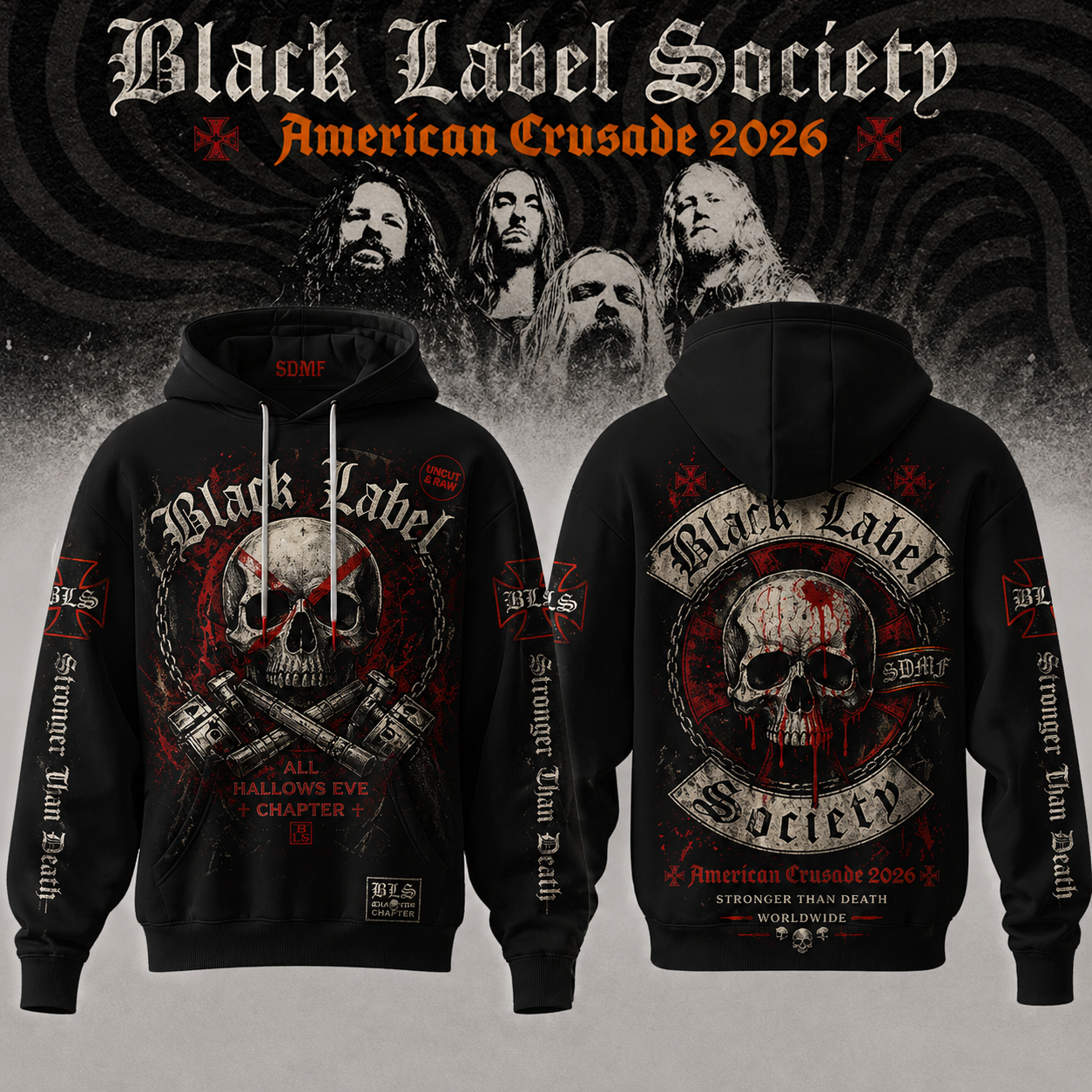 Black Label Society – “American Crusade” Tour Hoodie