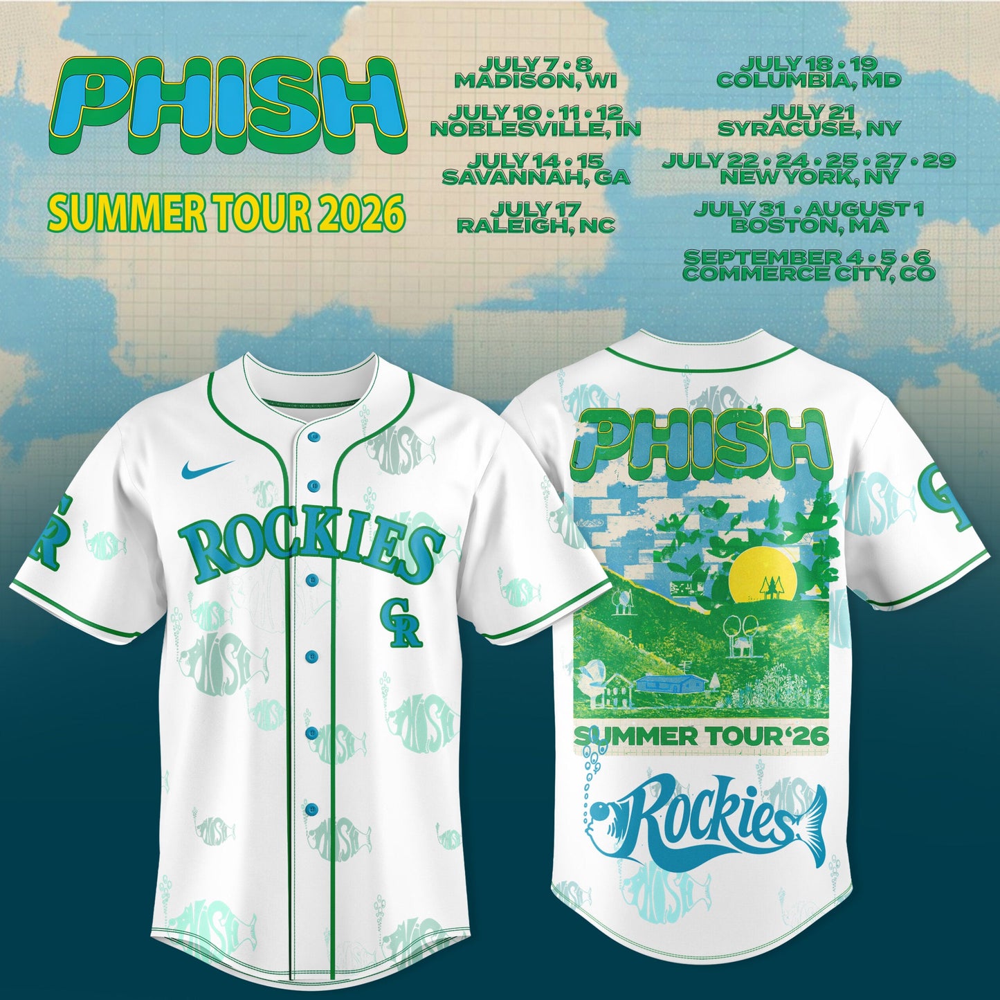 .Baseball x Phish Summer Tour 2026 Limited Jersey