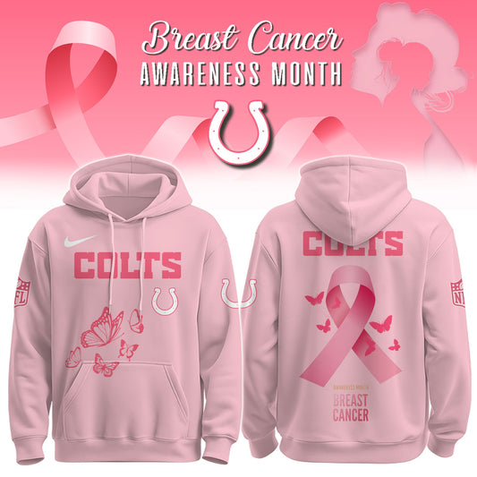 Wear It Pink 2025 - Indianapolis Colts Breast Cancer Awareness Edition Hoodie