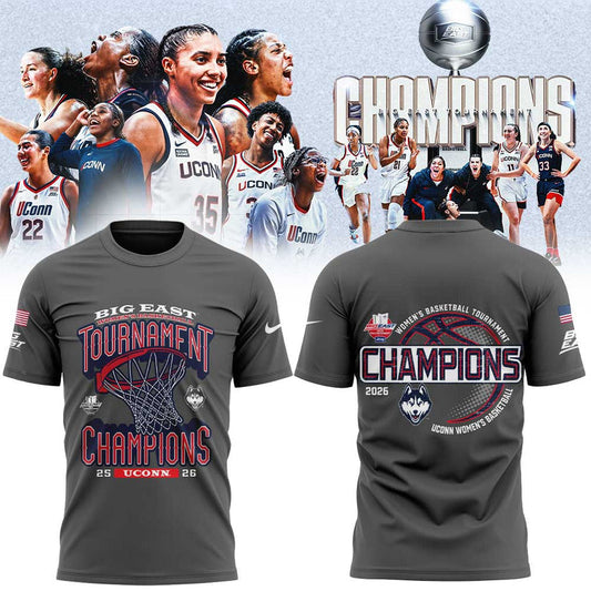 UConn Women’s Basketball 2026 BIG EAST Tournament Champions T-Shirt