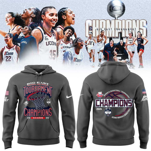 UConn Women’s Basketball 2026 BIG EAST Tournament Champions Hoodie