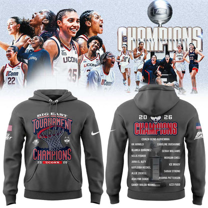 UConn Women’s Basketball 2026 BIG EAST Tournament Champions Hoodie