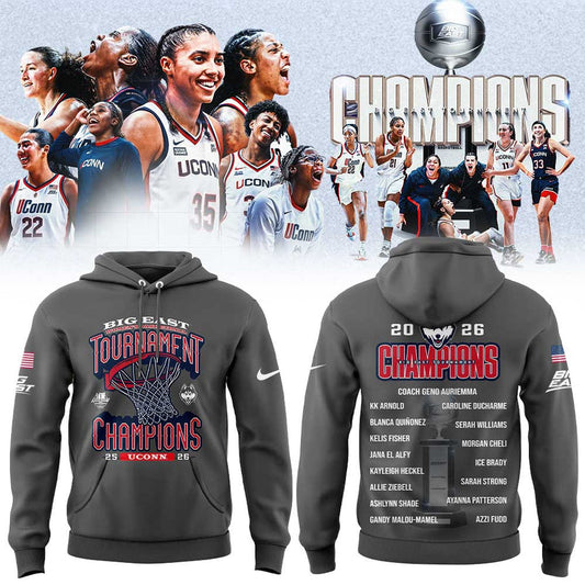 UConn Women’s Basketball 2026 BIG EAST Tournament Champions Hoodie