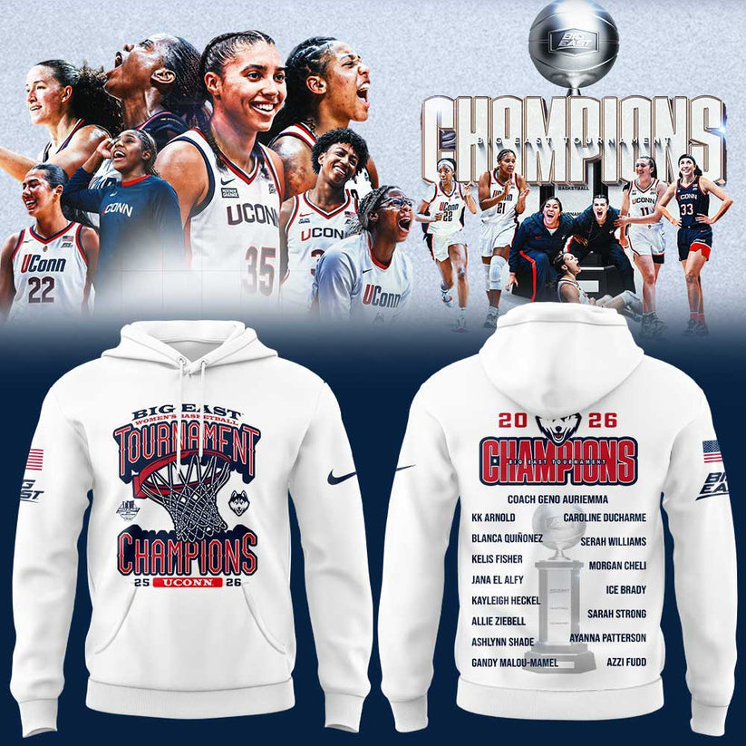 UConn Women’s Basketball 2026 BIG EAST Tournament Champions Hoodie