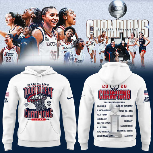 UConn Women’s Basketball 2026 BIG EAST Tournament Champions Hoodie