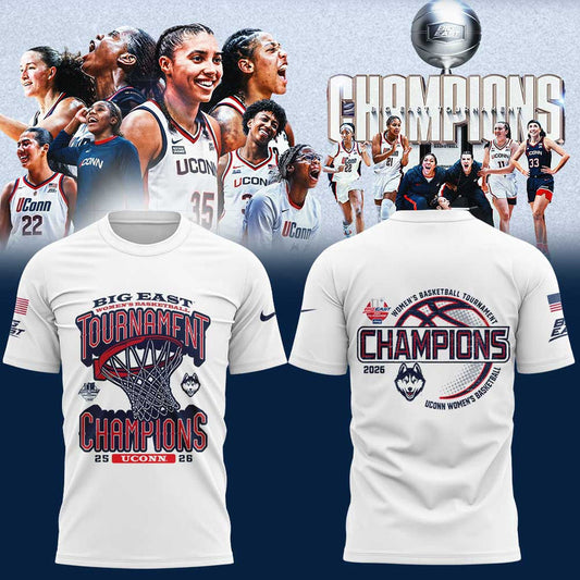 UConn Women’s Basketball 2026 BIG EAST Tournament Champions T-Shirt