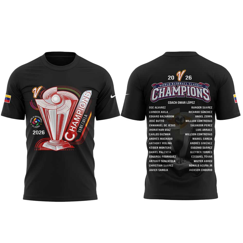 Team Venezuela 2026 World Baseball Classic Champions Limited Edition Shirt