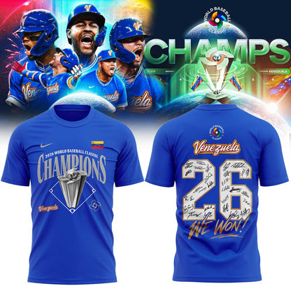 Team Venezuela 2026 World Baseball Classic Champions Limited Edition Shirt