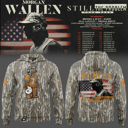 Morgan Wallen Still The Problem Tour 2026 Combo Hoodie Camo