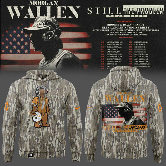 Morgan Wallen Still The Problem Tour 2026 Combo Hoodie Camo