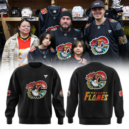Calgary Flames These Sweatshirt Our new Indigenous Celebration 2026