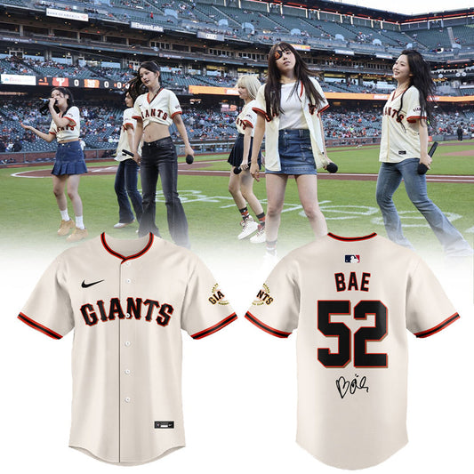 SF Giants x Bae NMIXX Is Loving Their Time At Oracle Park Jersey