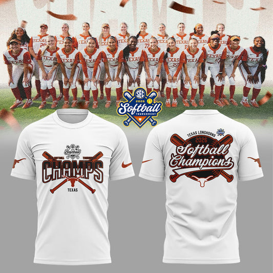 Texas Longhorns 2026 SEC Softball Tournament Champions Locker Room Shirt