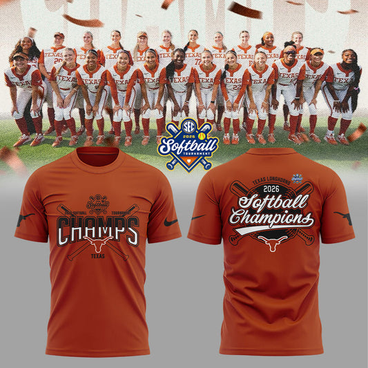Texas Longhorns 2026 SEC Softball Tournament Champions Locker Room Shirt
