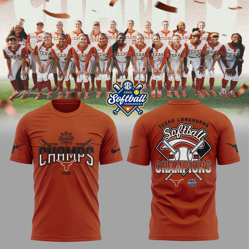 Texas Longhorns 2026 SEC Softball Tournament Champions Locker Room Shirt