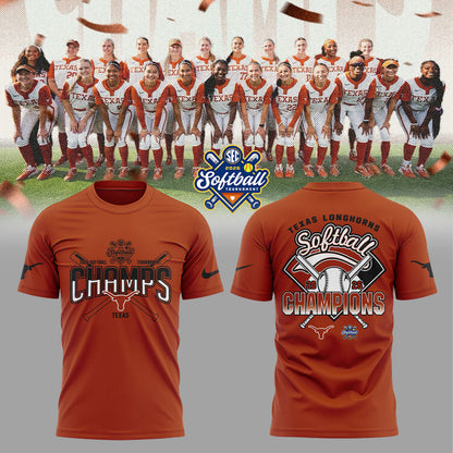 Texas Longhorns 2026 SEC Softball Tournament Champions Locker Room Shirt
