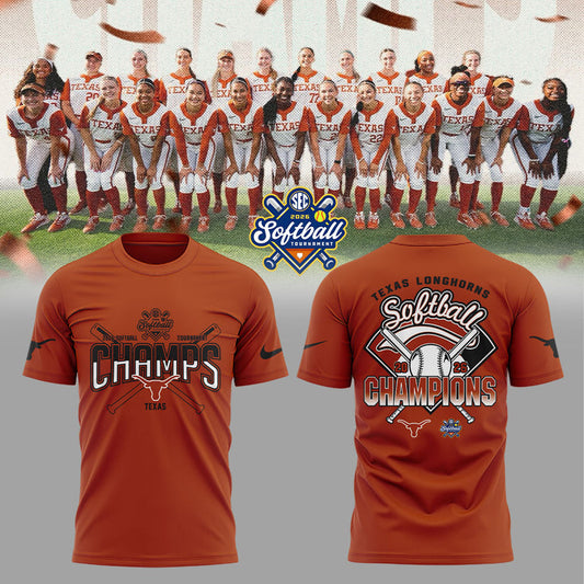 Texas Longhorns 2026 SEC Softball Tournament Champions Locker Room Shirt
