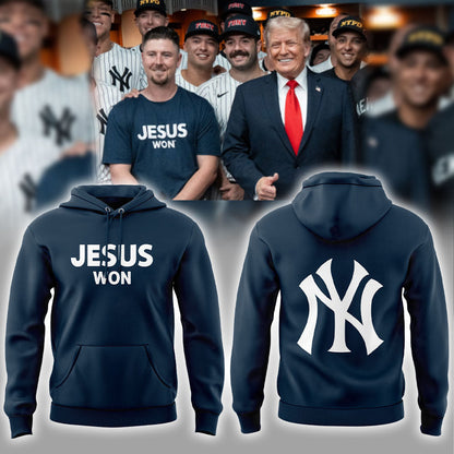 New York Yankees JESUS WON 2025 Hoodie