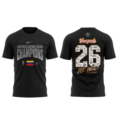 Team Venezuela 2026 World Baseball Classic Champions Limited Edition Shirt