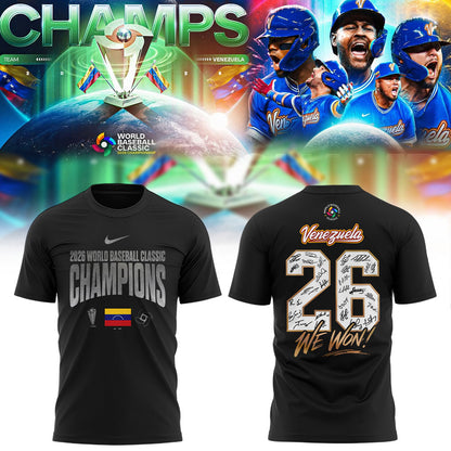 Team Venezuela 2026 World Baseball Classic Champions Limited Edition Shirt