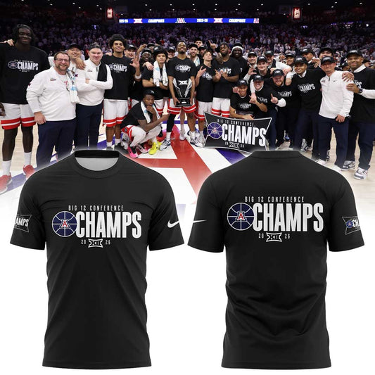 Arizona Wildcats Men’s Basketball 2026 Big 12 Conference Regular Season Champions Shirt