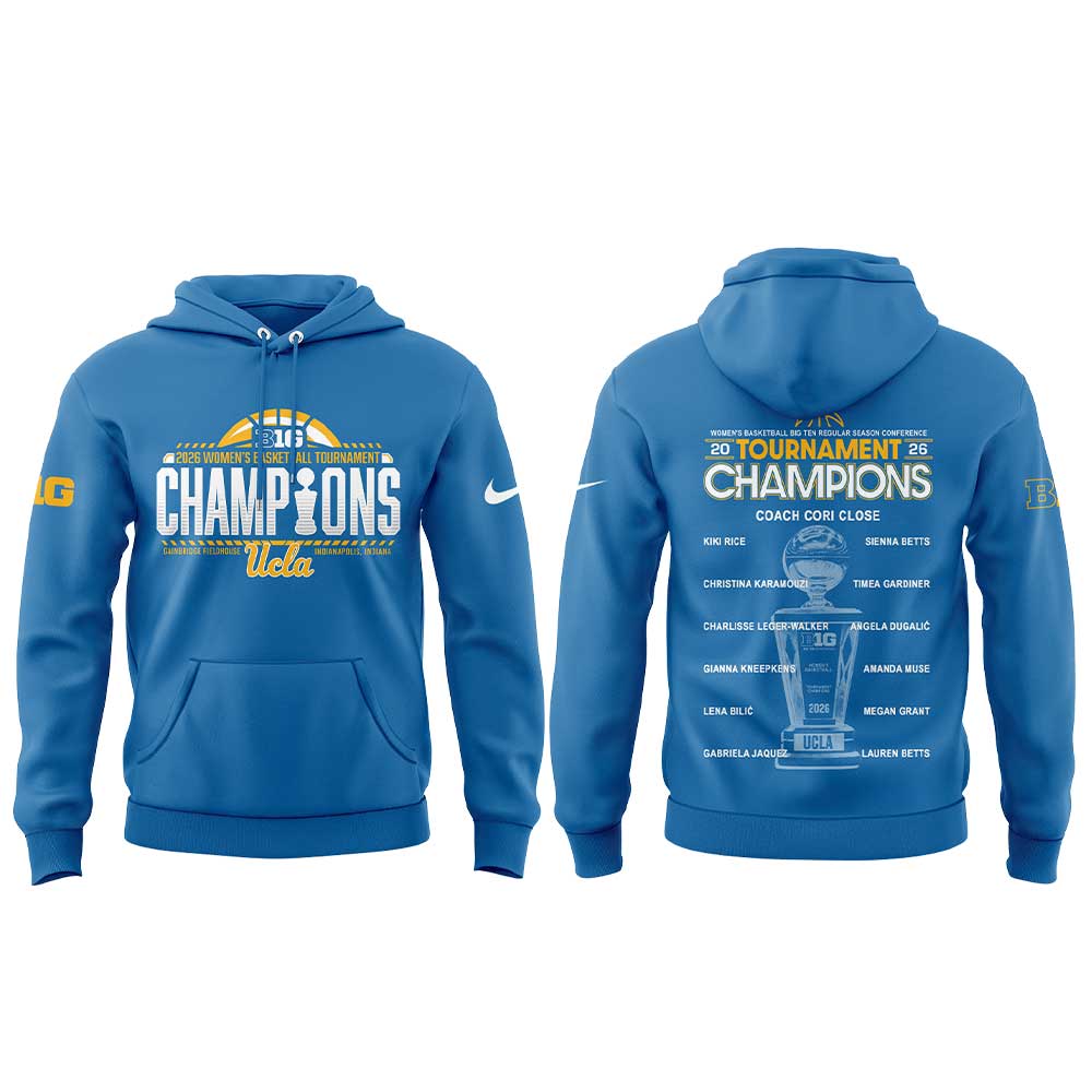 UCLA Women’s Basketball 2026 Big Ten Regular Season Conference Championship Blue Hoodie
