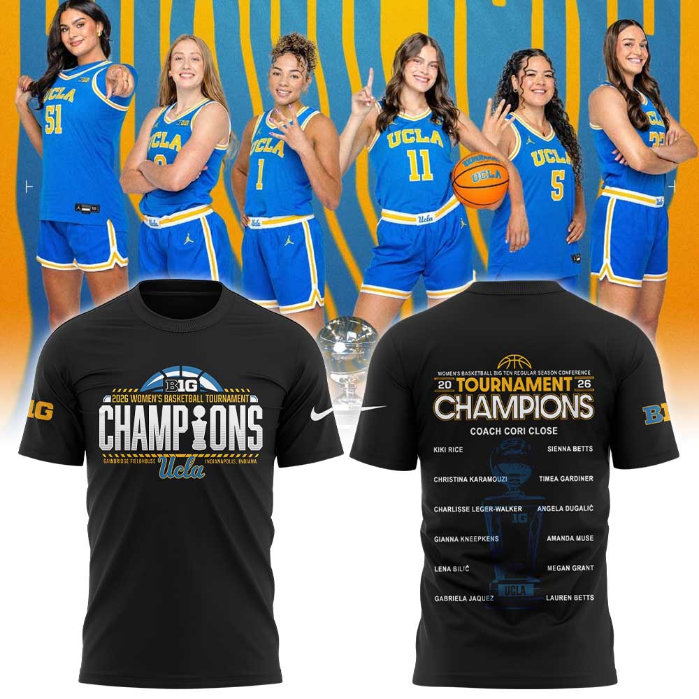 UCLA Women’s Basketball 2026 Big Ten Regular Season Conference Championship Black Shirt