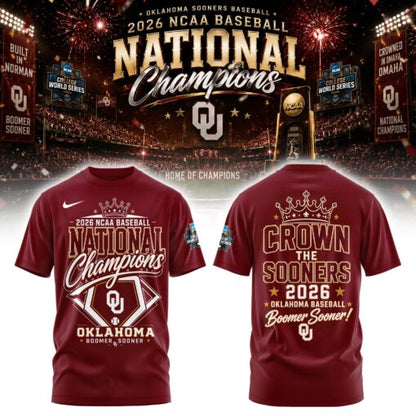 Oklahoma Basbeball Champions ’26 Limited Edition Tshirt