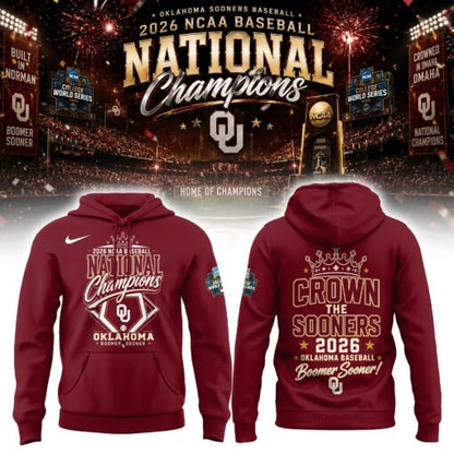 Oklahoma Basbeball Champions ’26 Limited Edition Hoodie
