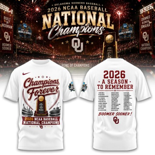 Oklahoma Basbeball Champions ’26 Limited Edition Tshirt