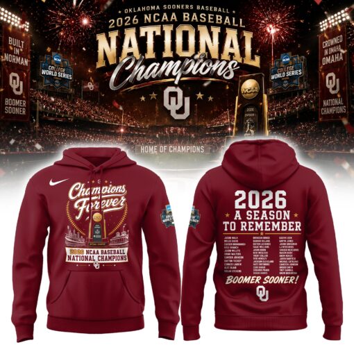 Oklahoma Basbeball Champions ’26 Limited Edition Hoodie