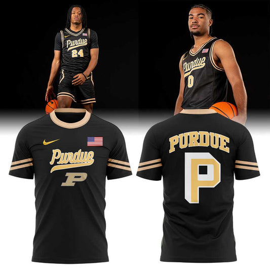 Purdue Basketball Night Mode Uniform 2025 Combo Shirt