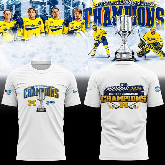 Limited Edition Michigan The Hockey Tournament Champions 2026 Tshirt