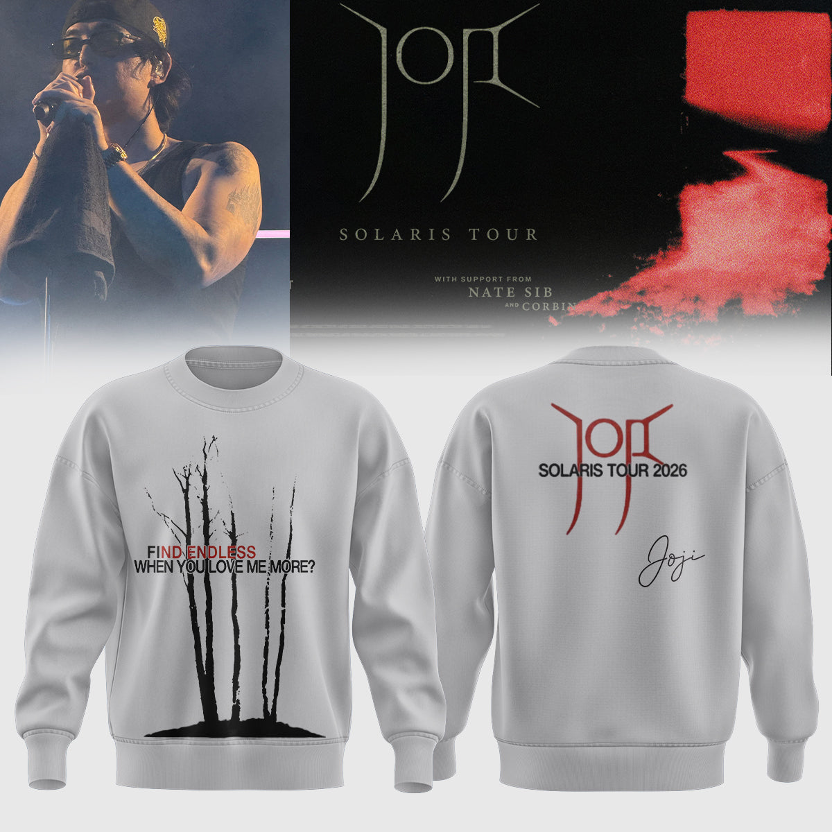 .JOJI SOLARIS TOUR SWEATSHIRT
