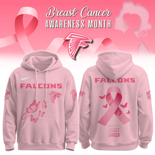 Wear It Pink 2025 - Atlanta Falcons Breast Cancer Awareness Edition Hoodie