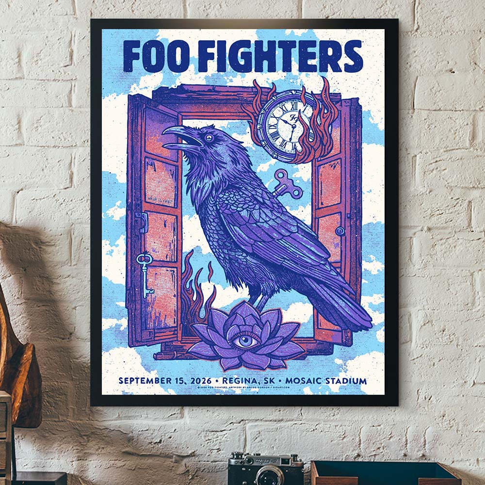 Foo Fighters Regina SK 2026 Event Poster