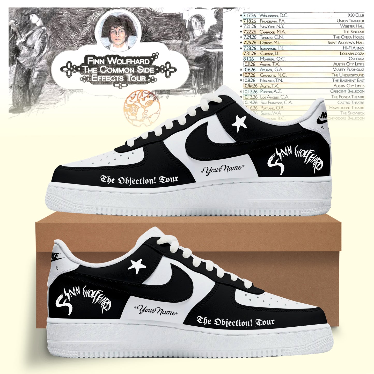 Finn Wolfhard – The Common Side Effects Tour Sneaker