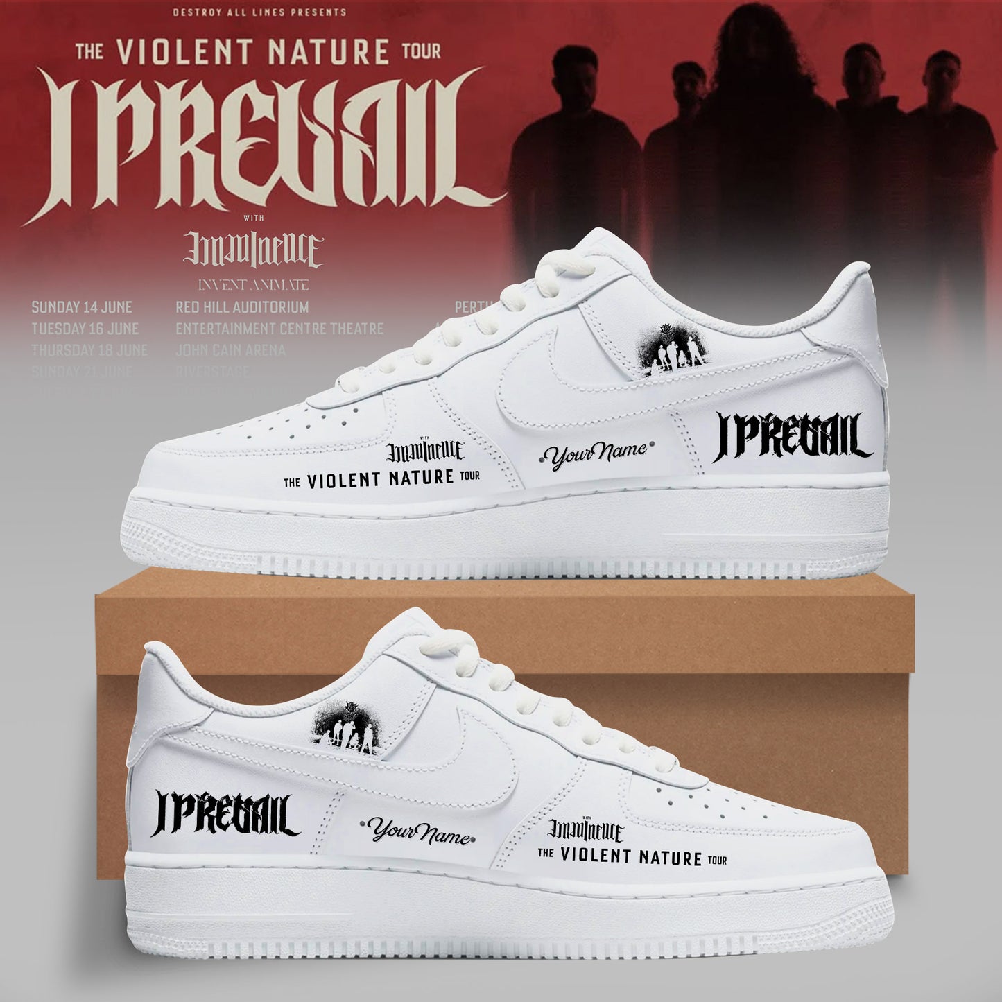 I PREVAIL – THE VIOLENT NATURE TOUR SHOES