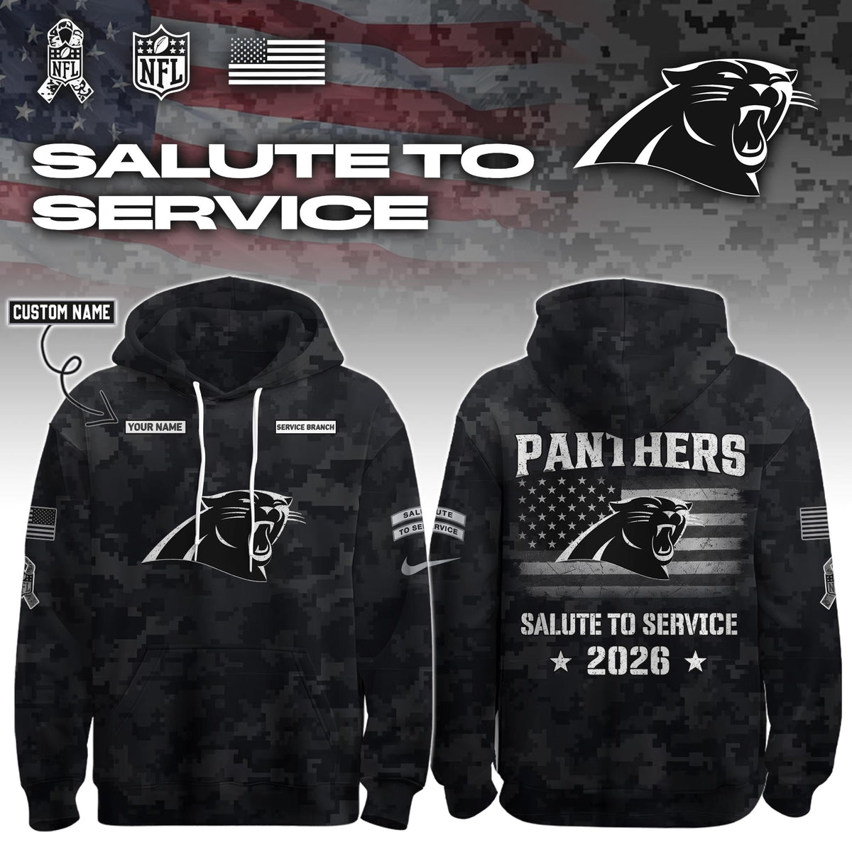 CAR 2026 Salute to Service Hoodie custom personalization and service branch Limited Edition + Selling Out Fast